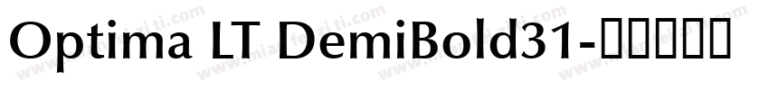Optima LT DemiBold31字体转换